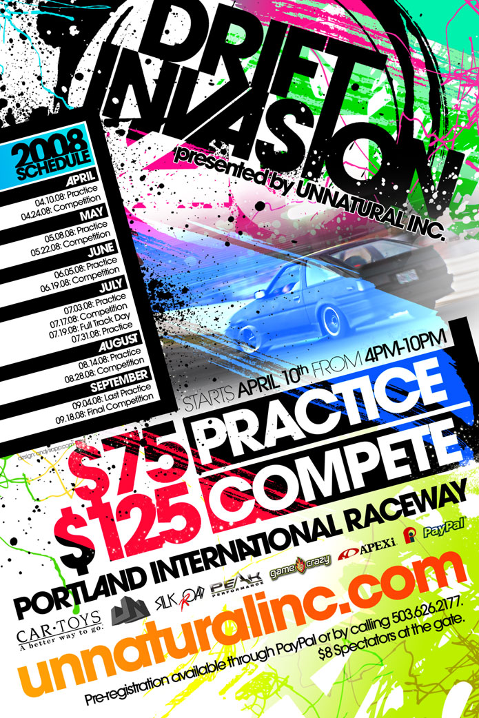 Drift Invasion Flyer
