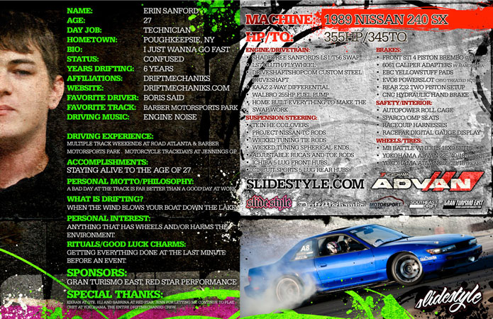 DriftMechaniks Hero Cards - Motorsport Nationals 2009