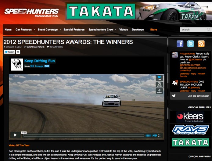 Keep Drifting Fun - Speedhunters 2012 Video of the Year